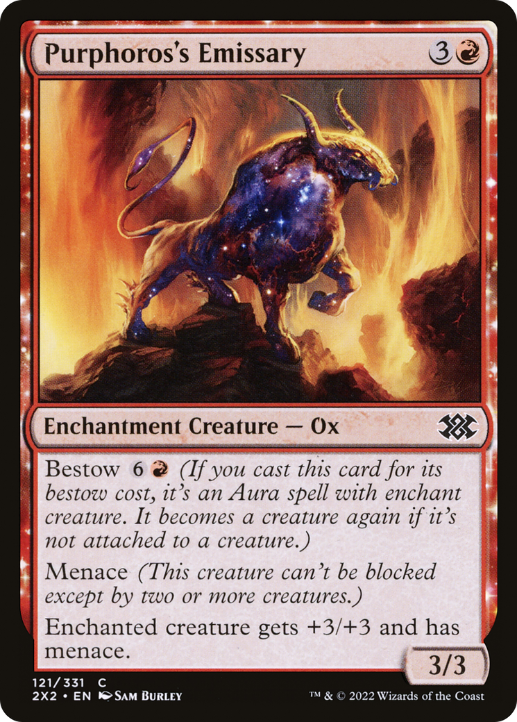 Image of Purphoros's Emissary (2X2-121) - Double Masters 2022: (enchantment)