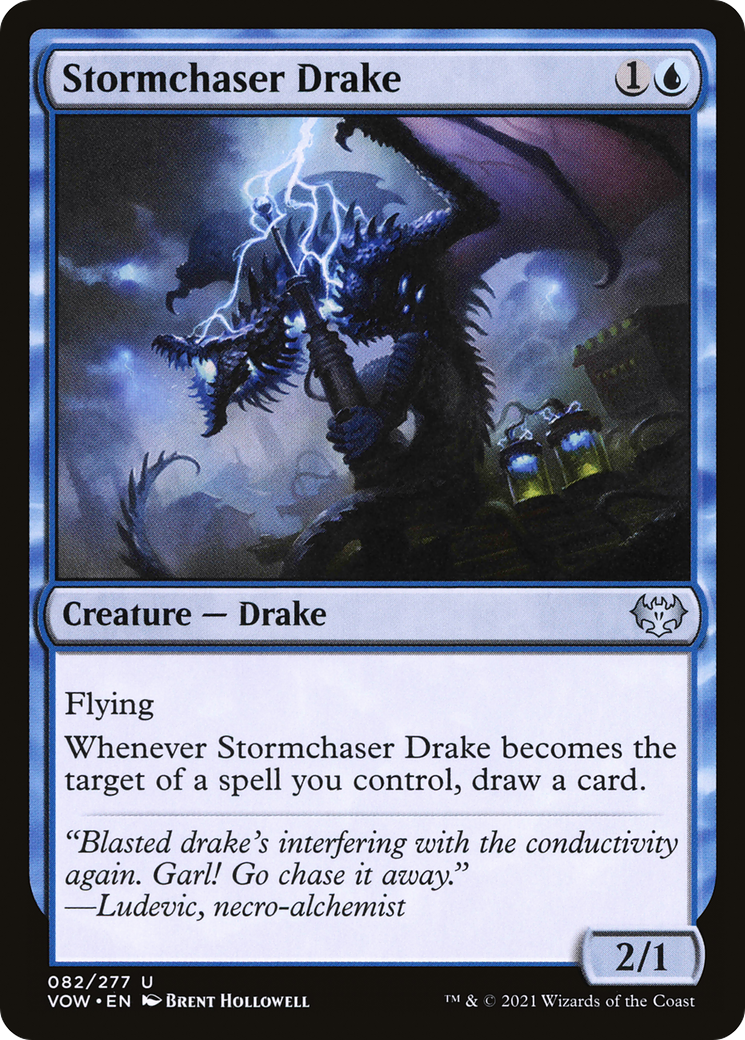 Image of Stormchaser Drake (VOW-082) - Innistrad: Crimson Vow Foil
