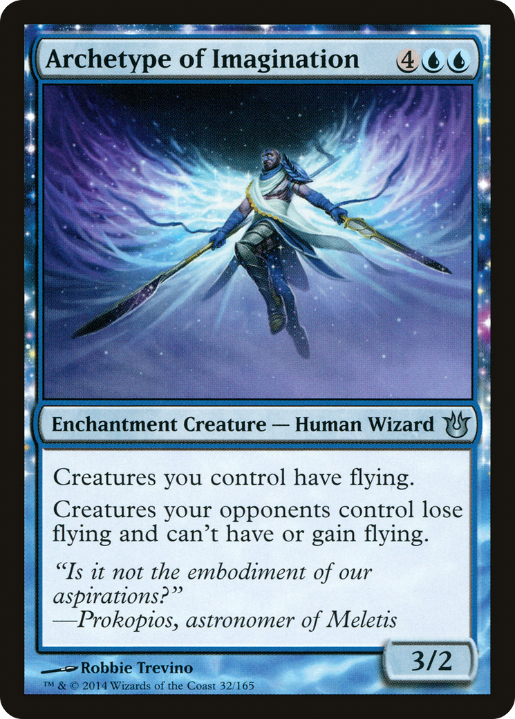Image of Archetype of Imagination (BNG-032) - Born of the Gods: (enchantment) Foil
