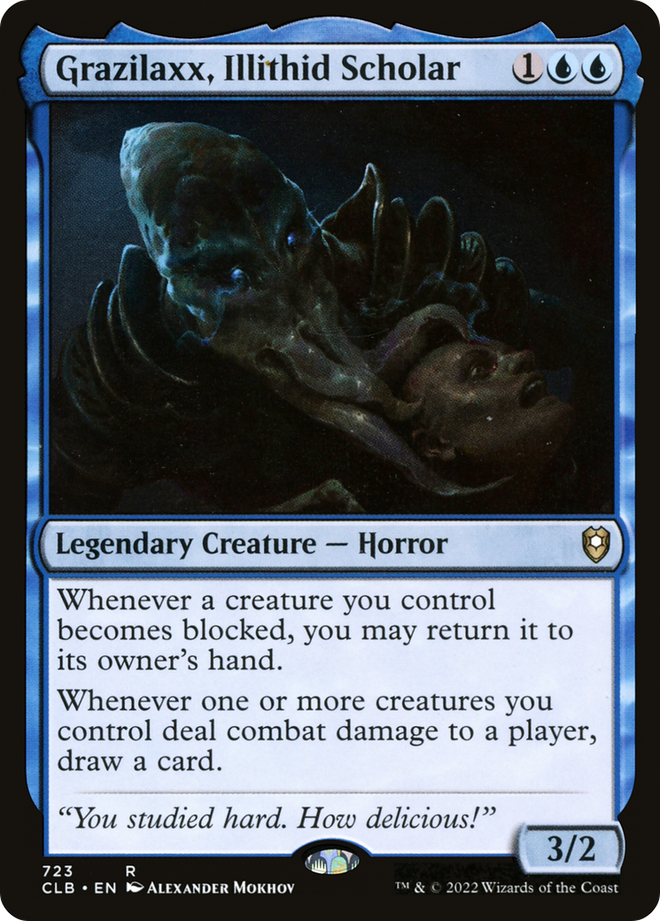 Image of Grazilaxx, Illithid Scholar (CLB-723) - Commander Legends: Battle for Baldur's Gate