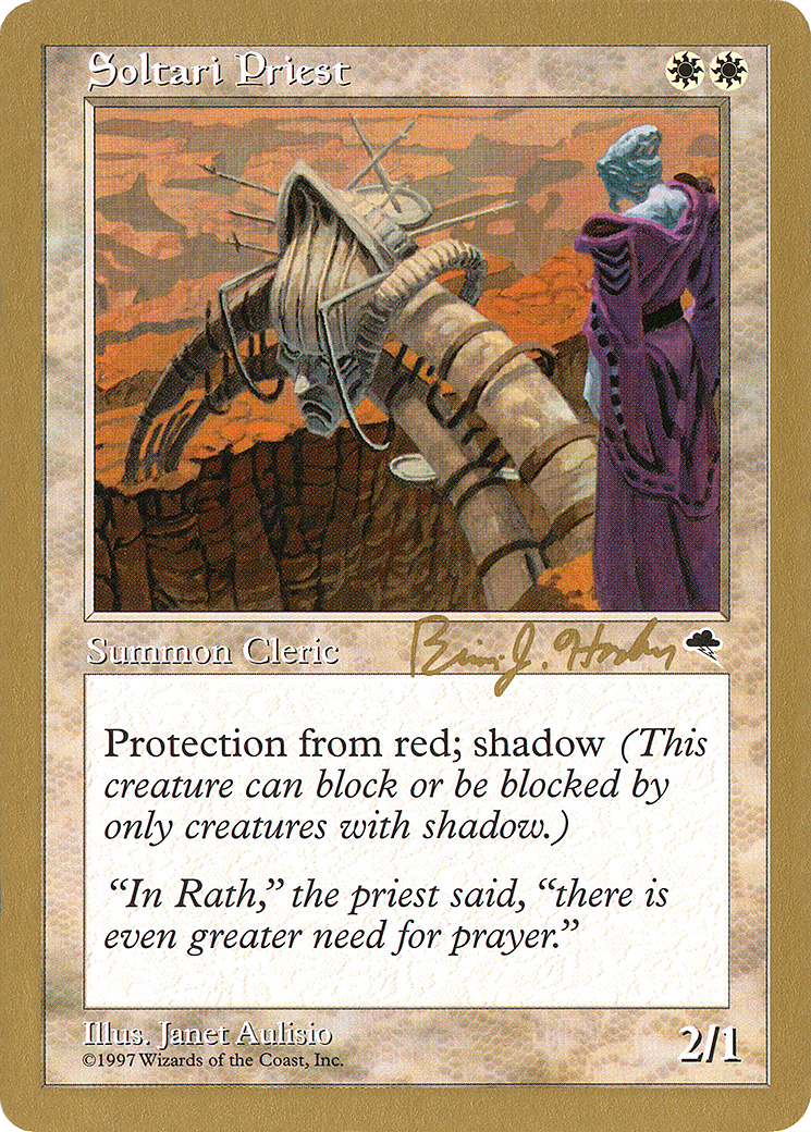 Image of Soltari Priest - 1998 Brian Hacker (TMP) (WCD-) - World Championship Decks 1998