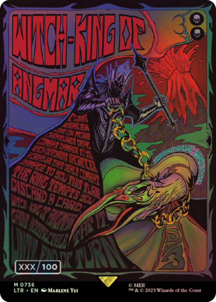 Image of Witch-king of Angmar (Borderless Poster) (Serial Numbered) (LTR-736) - The Lord of the Rings: Tales of Middle-earth (Borderless) Foil
