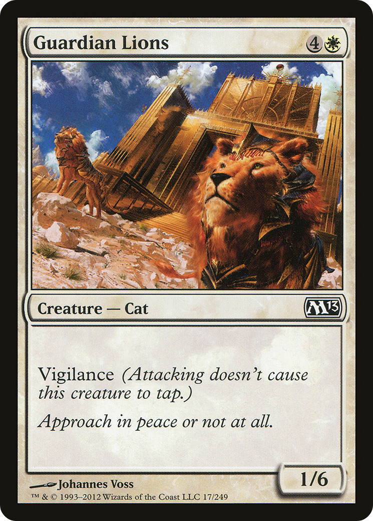Image of Guardian Lions (M13-017) - Magic 2013 Foil