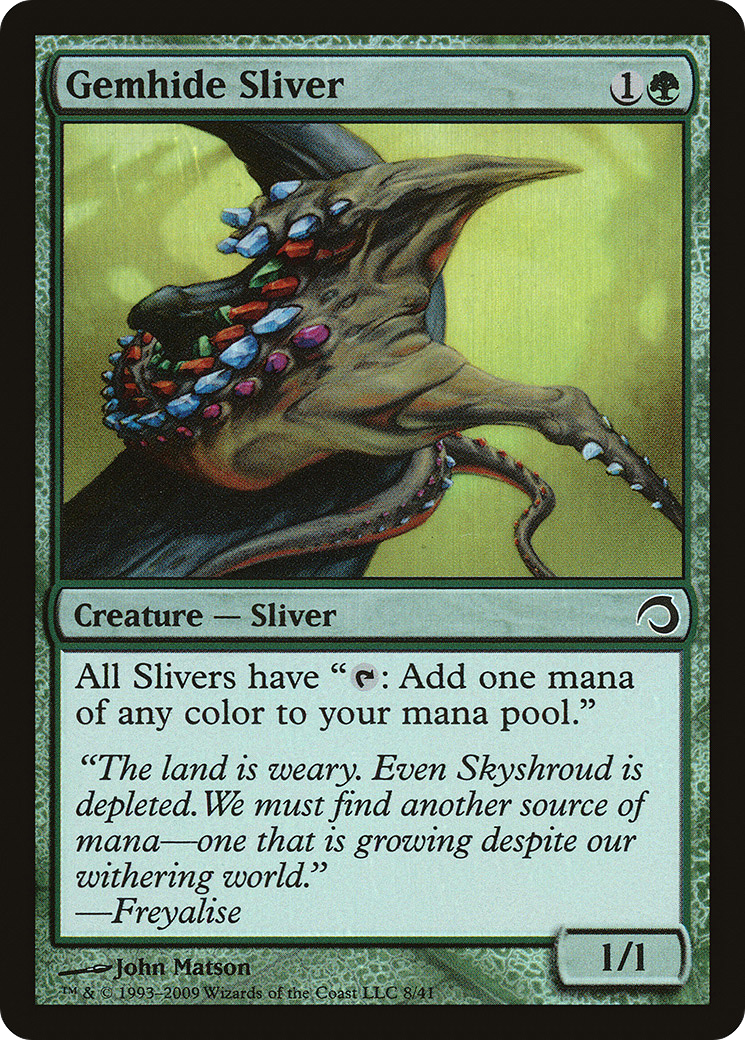 Image of Gemhide Sliver (PDS-008) - Premium Deck Series: Slivers Foil