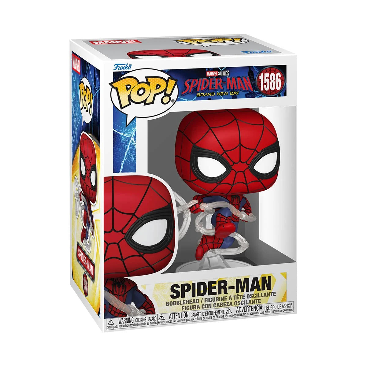 Image of Brand New Day Spider-Man Swinging Funko Pop! #1586