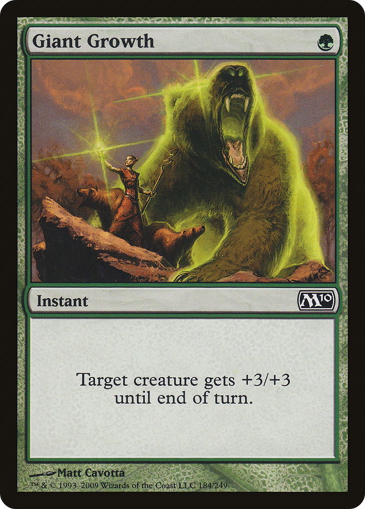 Image of Giant Growth (M10-184) - Magic 2010 Foil