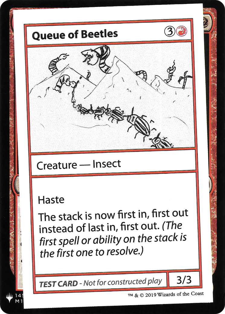 Image of Queue of Beetles (CMB1-) - Mystery Booster Playtest Cards 2019