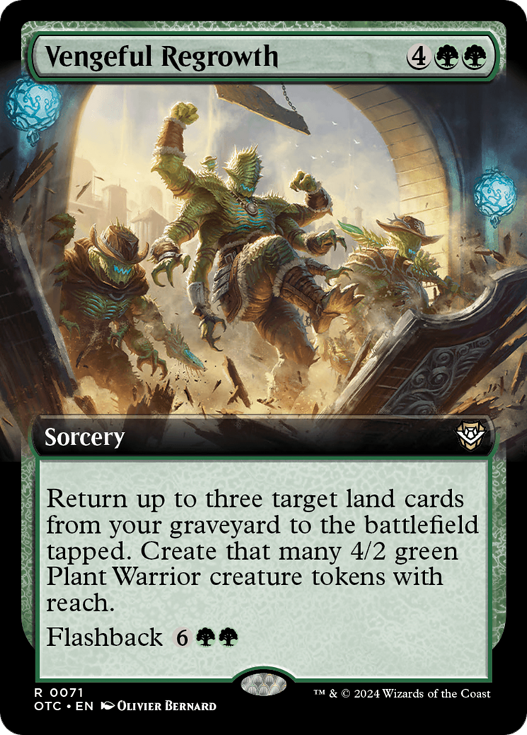 Image of Vengeful Regrowth (Extended Art) (OTC-071) - Outlaws of Thunder Junction Commander: (Extended Art)