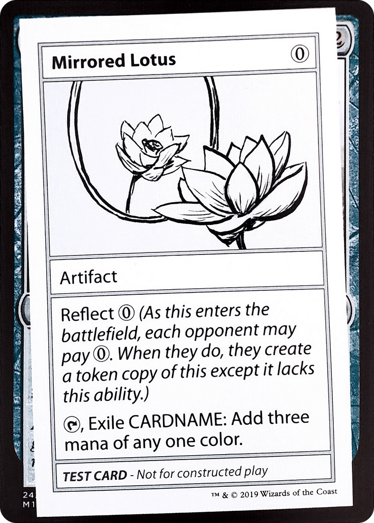 Image of Mirrored Lotus (No PW Symbol) (CMB1-) - Mystery Booster Playtest Cards 2021