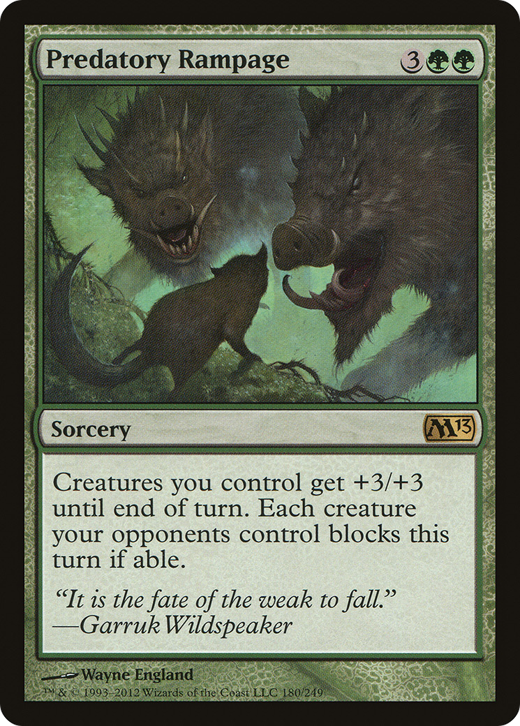 Image of Predatory Rampage (M13-180) - Magic 2013 Foil