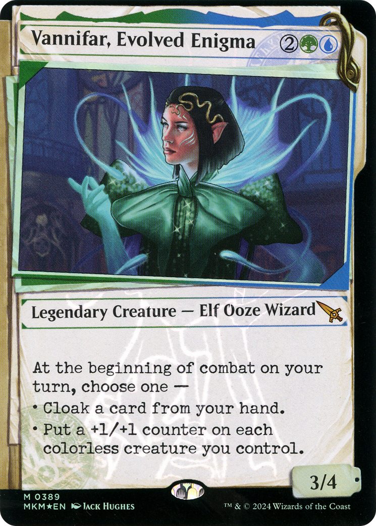 Image of Vannifar, Evolved Enigma (Showcase) (Invisible Ink) (MKM-389) - Murders at Karlov Manor: (Showcase) Foil