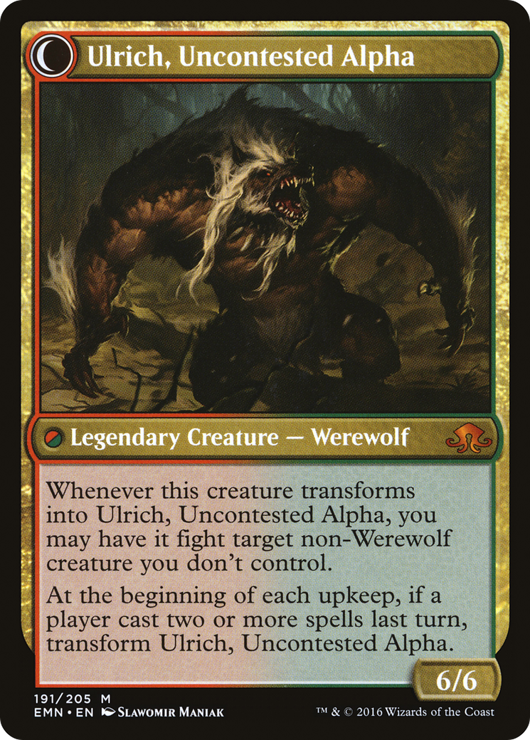 Image of Ulrich of the Krallenhorde (EMN-191) - Eldritch Moon: (Double Faced Transform) Foil