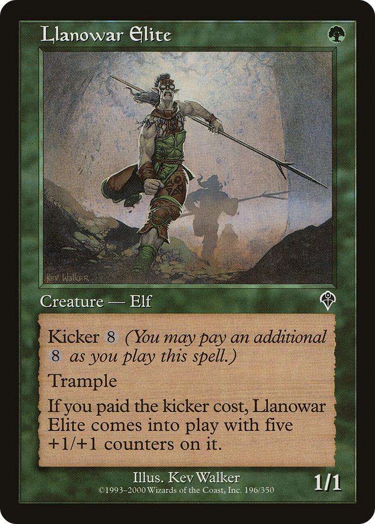 Image of Llanowar Elite (INV-196) - Invasion Foil