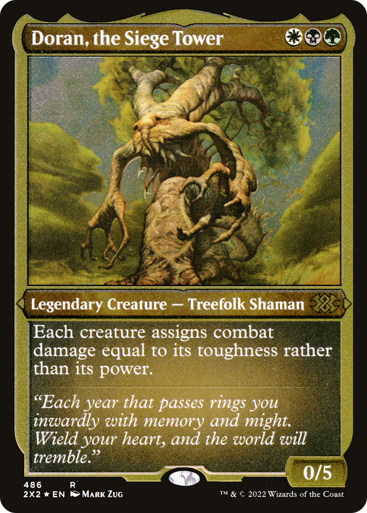 Image of Doran, the Siege Tower (2X2-486) - Double Masters 2022 Foil