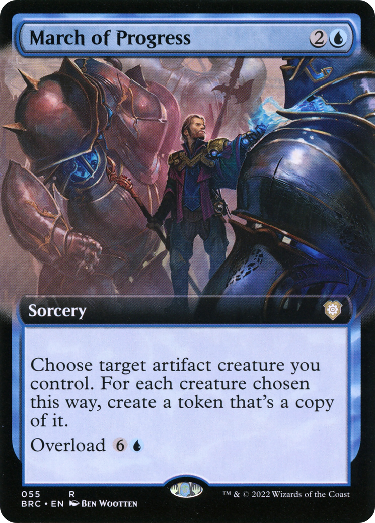 Image of March of Progress (Extended Art) (BRC-055) - The Brothers' War Commander: (Extended Art)