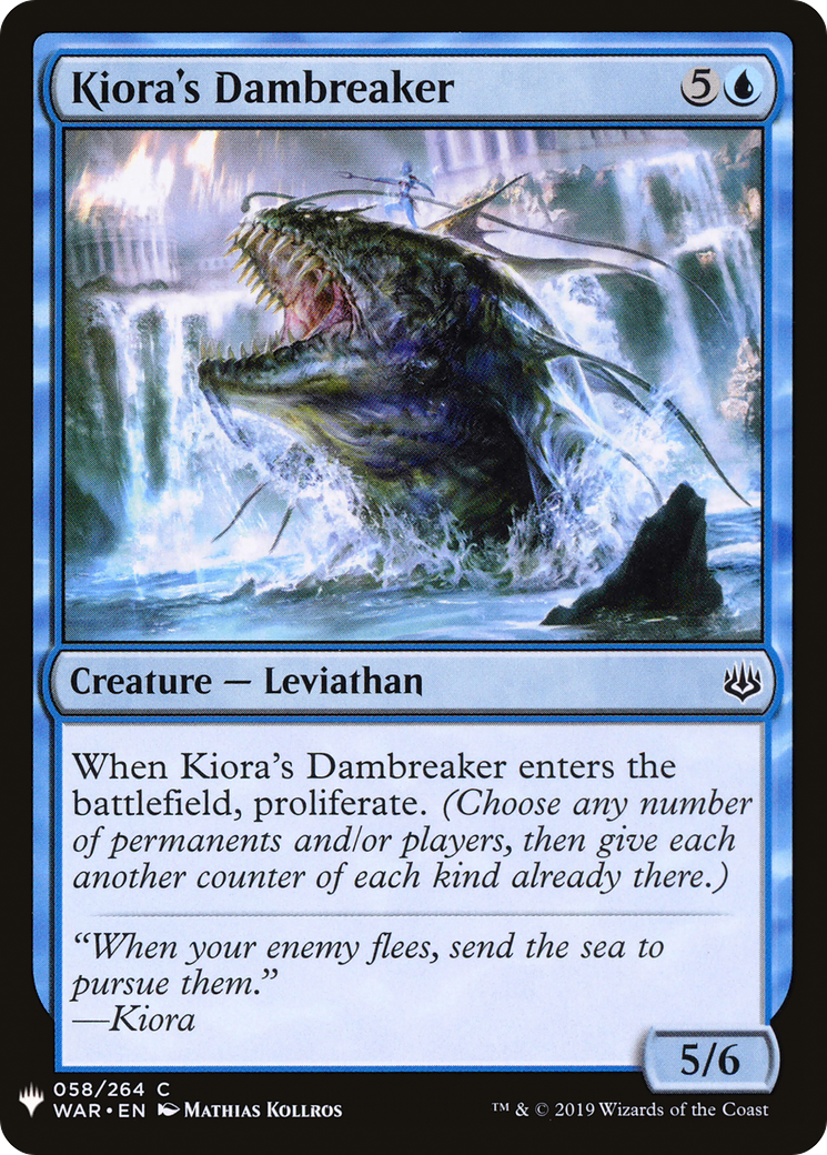 Image of Kiora's Dambreaker (LIST-058) - The List