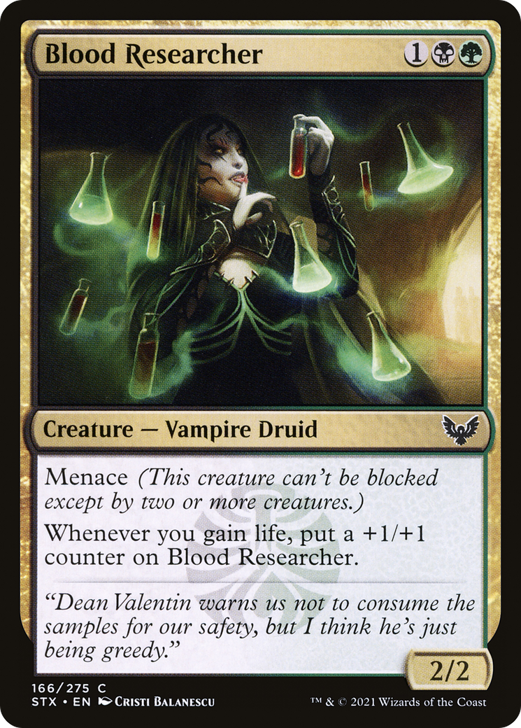 Image of Blood Researcher (STX-166) - Strixhaven: School of Mages