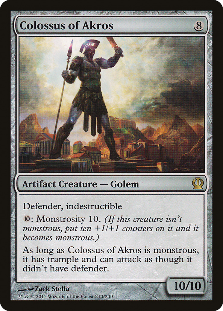 Image of Colossus of Akros (THS-214) - Theros Foil