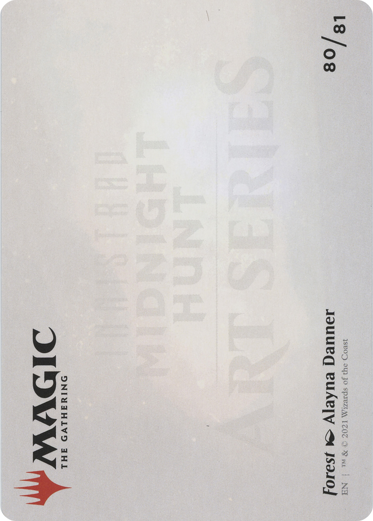 Image of Forest // Forest (AMID-080) - Midnight Hunt Art Series (Borderless) Foil
