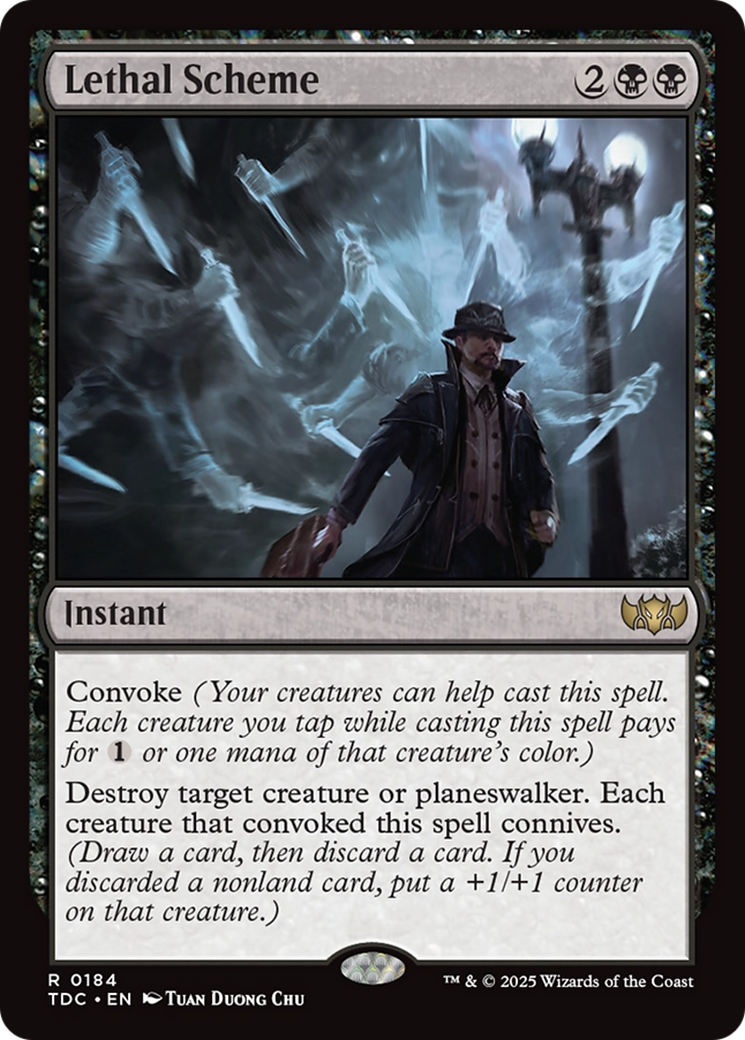 Image of Lethal Scheme (TDC-184) - Commander: Tarkir: Dragonstorm