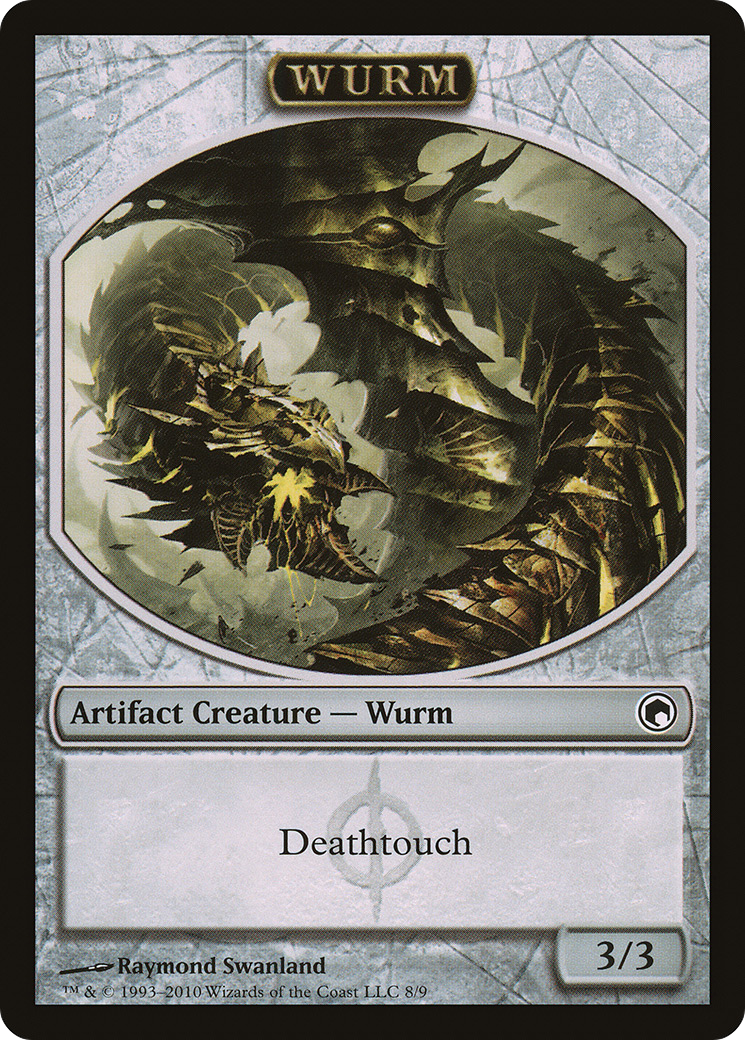 Image of Wurm Token (8) (SOM-008) - Scars of Mirrodin Tokens