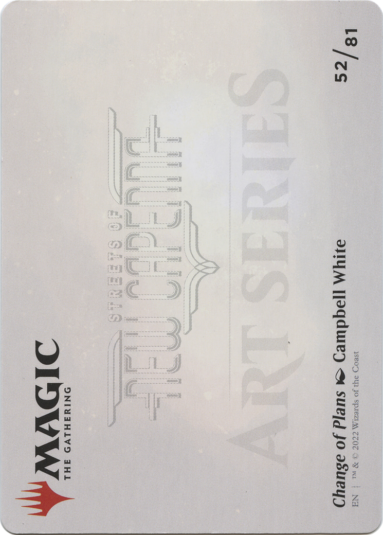 Image of Change of Plans // Change of Plans (ASNC-052) - New Capenna Art Series (Borderless) Foil