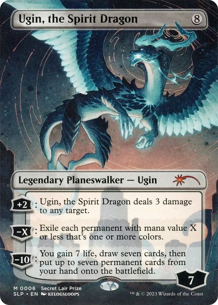 Image of Ugin, the Spirit Dragon (SLP-006) - Secret Lair Showdown (Borderless)
