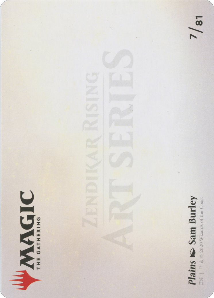 Image of Plains // Plains (AZNR-007) - Zendikar Rising Art Series (Borderless) Foil