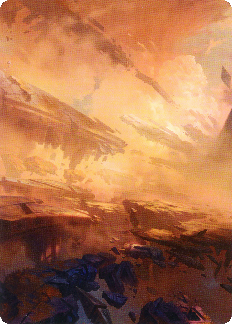 Image of Plains // Plains (AZNR-007) - Zendikar Rising Art Series (Borderless) Foil