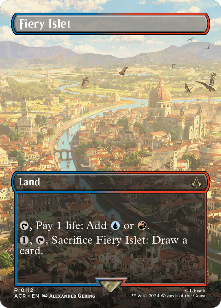 Image of Fiery Islet (Borderless) (ACR-112) - Assassin's Creed (Borderless) Foil