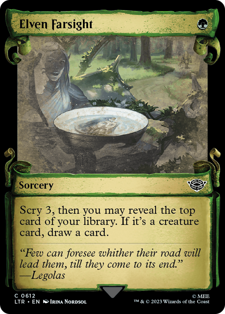 Image of Elven Farsight (Showcase Scrolls) (LTR-612) - The Lord of the Rings: Tales of Middle-earth: (Showcase) Foil