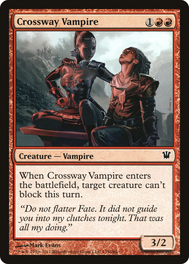 Image of Crossway Vampire (ISD-135) - Innistrad Foil