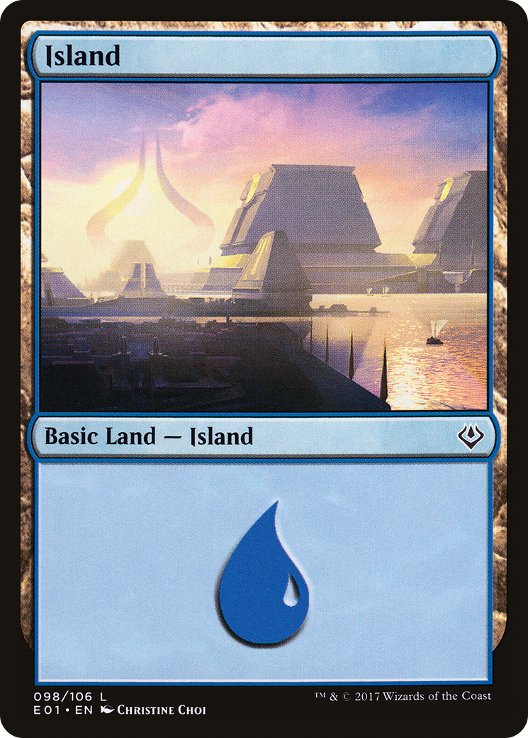 Image of Island (098) (AC2-098) - Archenemy: Nicol Bolas