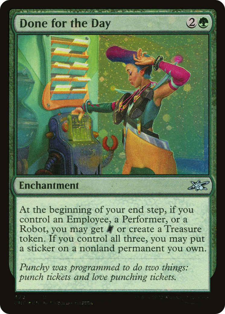 Image of Done for the Day (Galaxy Foil) (UNF-422) - Unfinity Foil