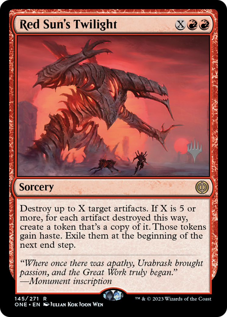 Image of Red Sun's Twilight (PPONE-145) - Phyrexia: All Will Be One Promos