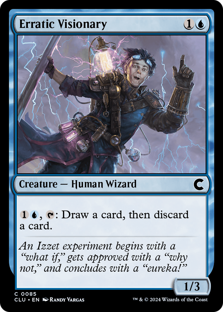 Image of Erratic Visionary (CLU-085) - Ravnica: Clue Edition
