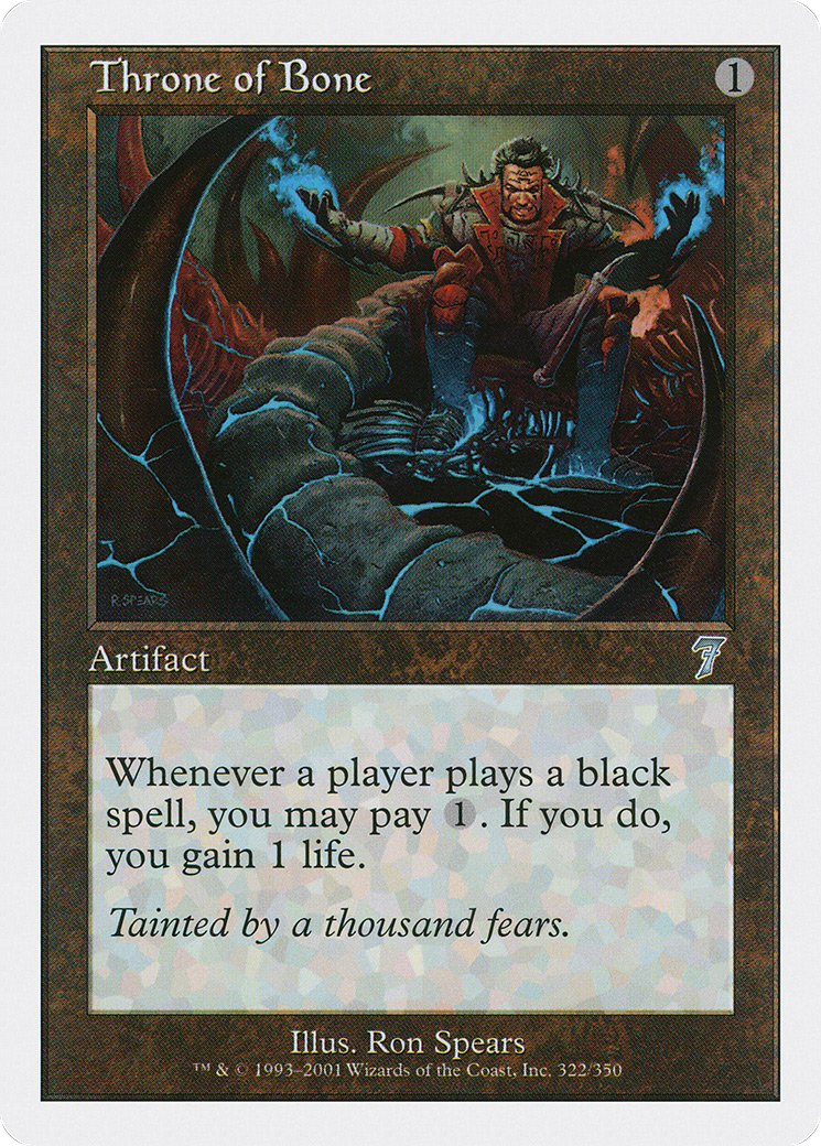 Image of Throne of Bone (7ED-322) - 7th Edition Foil