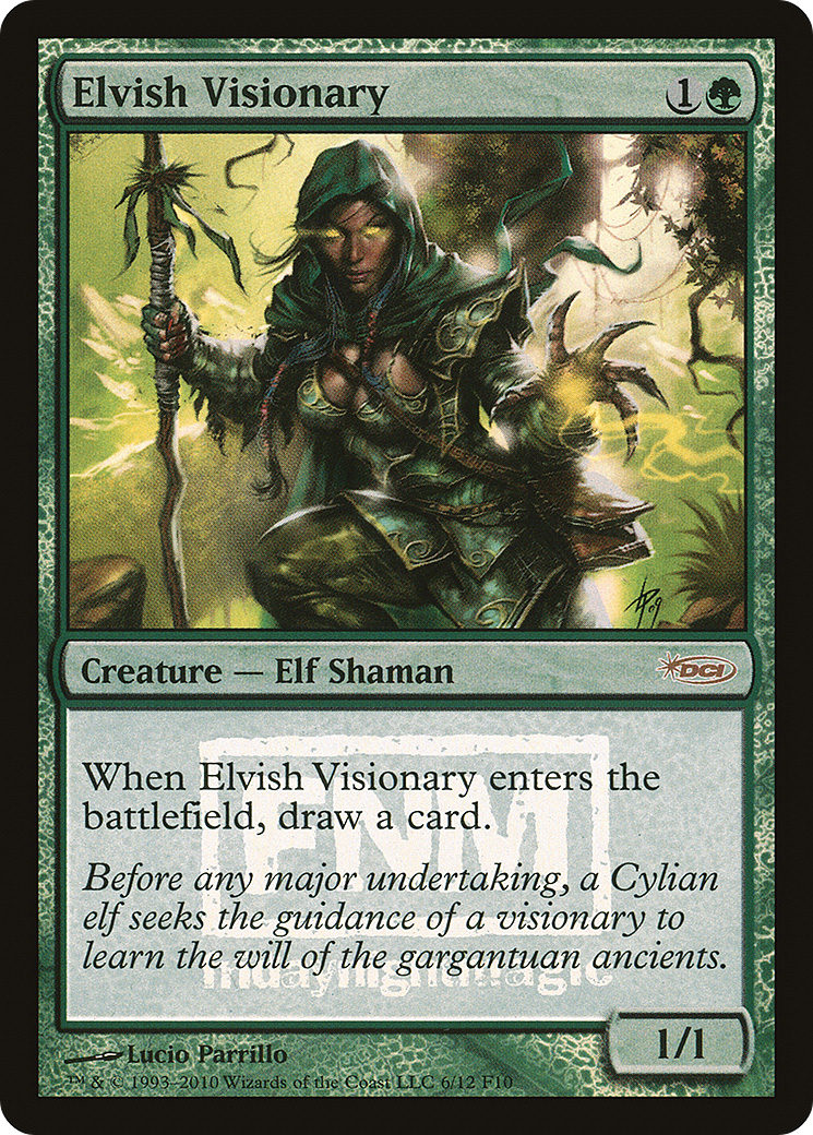 Image of Elvish Visionary (FNM-006) - Friday Night Magic 2010 Foil