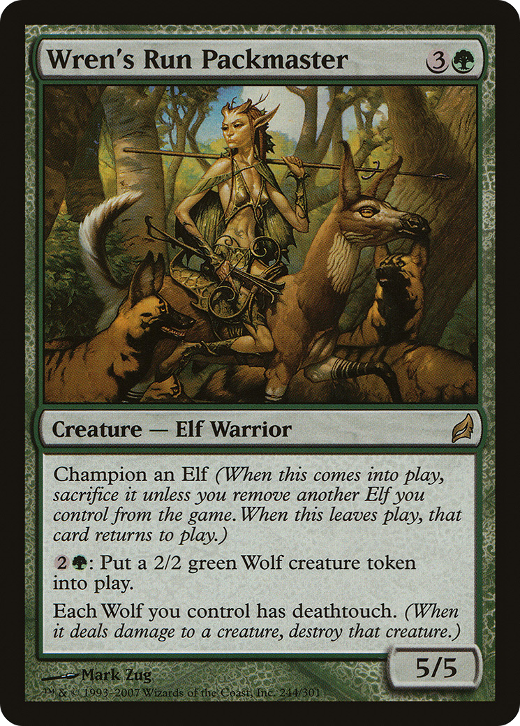 Image of Wren's Run Packmaster (LRW-244) - Lorwyn Foil