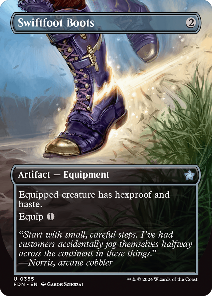 Image of Swiftfoot Boots (Borderless) (FDN-355) - Foundations (Borderless) Foil