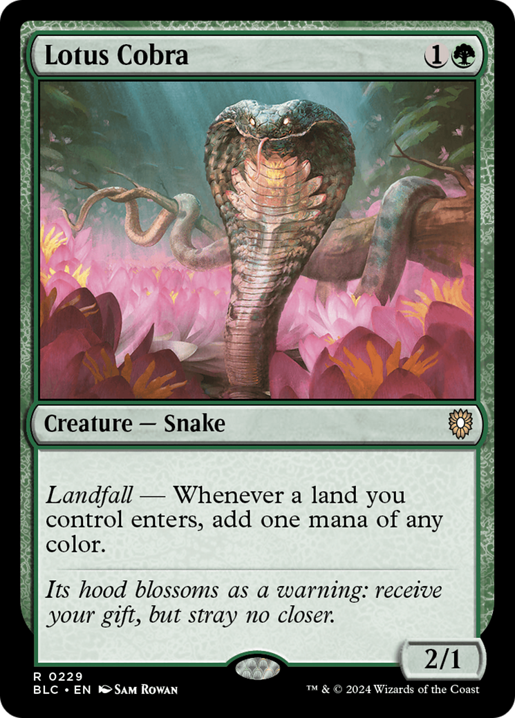 Image of Lotus Cobra (BLC-229) - Bloomburrow Commander