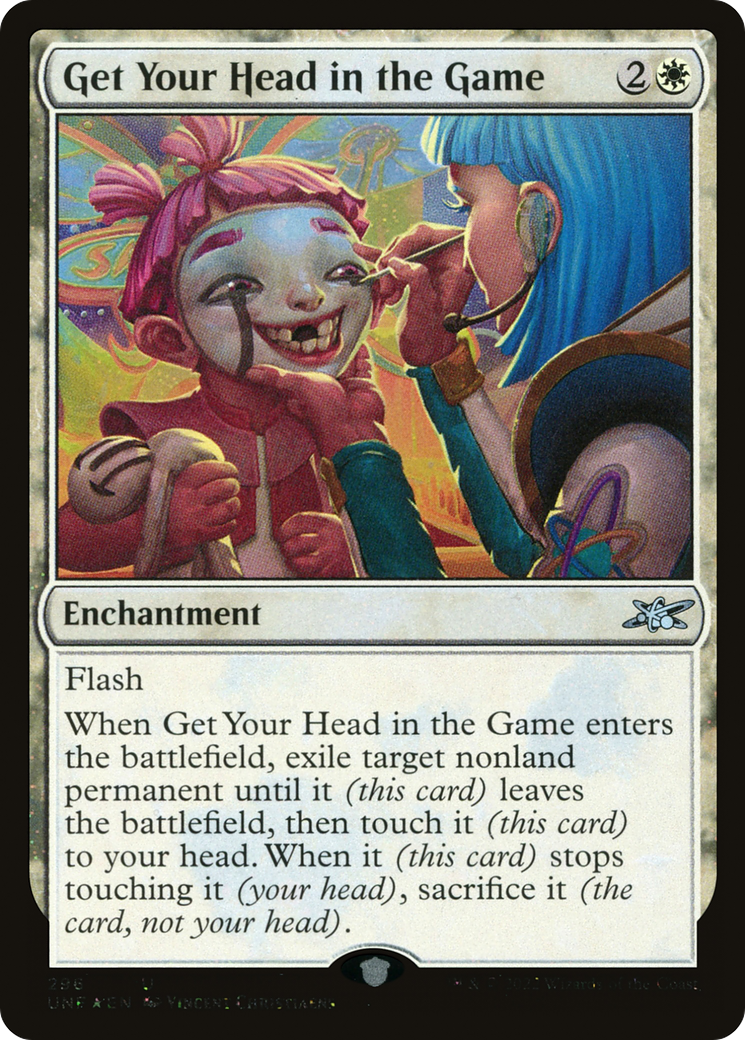 Image of Get Your Head in the Game (Galaxy Foil) (UNF-296) - Unfinity Foil