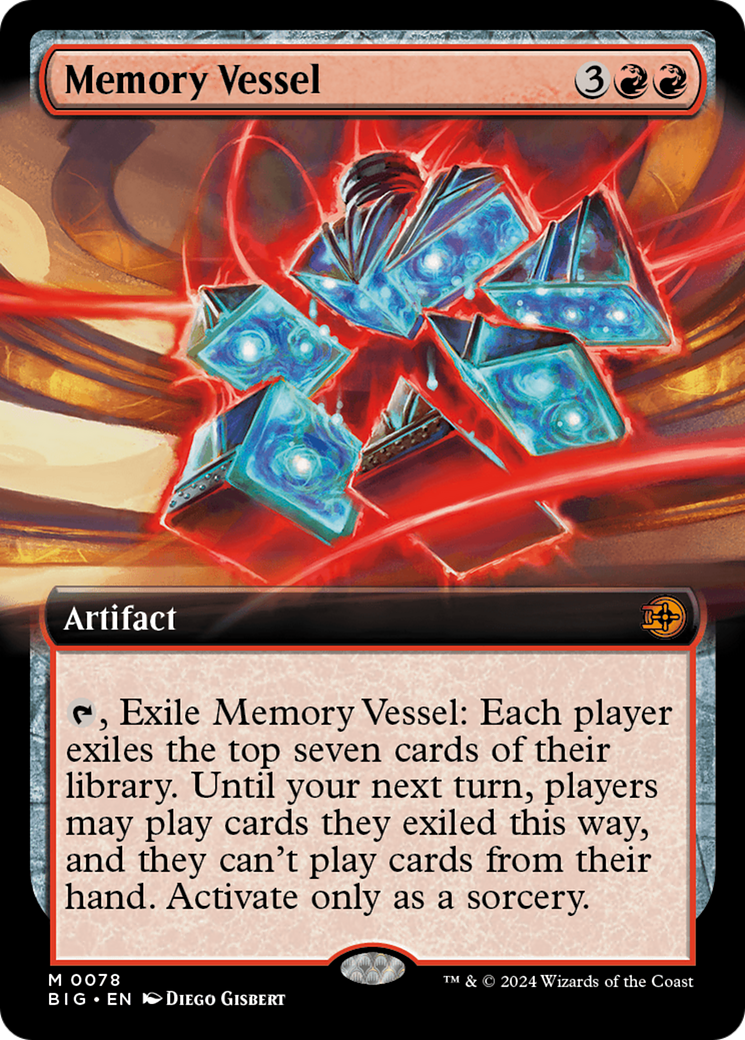 Image of Memory Vessel (Extended Art) (BIG-078) - The Big Score: (Extended Art) Foil
