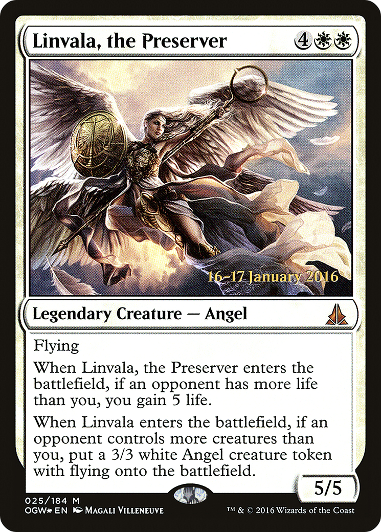 Image of Linvala, the Preserver (PRE-025) - Oath of the Gatewatch Promos Foil