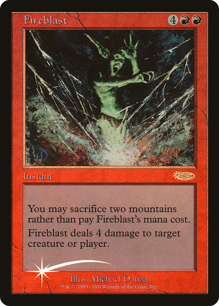 Image of Fireblast (FNM-007) - Friday Night Magic 2001 Foil