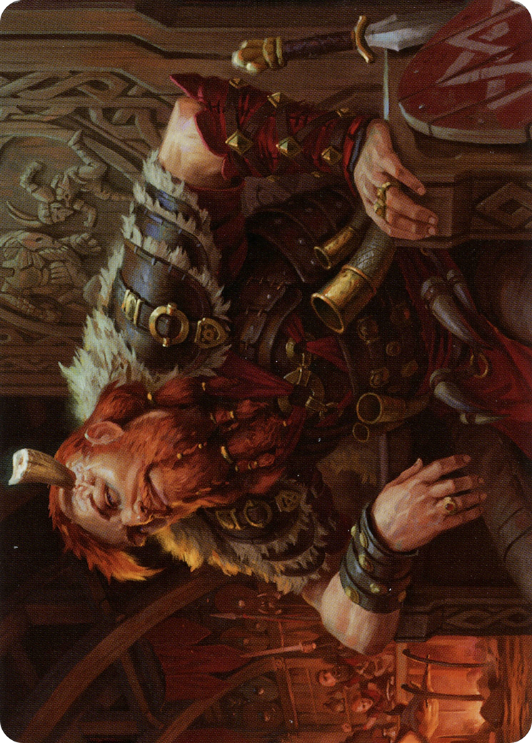 Image of Arni Brokenbrow Art Card (ASKHM-030) - Art Series: Kaldheim (Borderless)