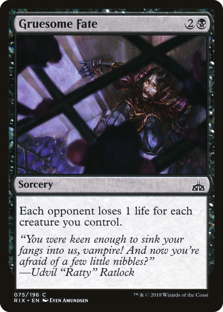 Image of Gruesome Fate (RIX-075) - Rivals of Ixalan