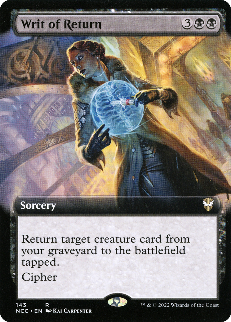 Image of Writ of Return (Extended Art) (NCC-143) - New Capenna Commander: (Extended Art)