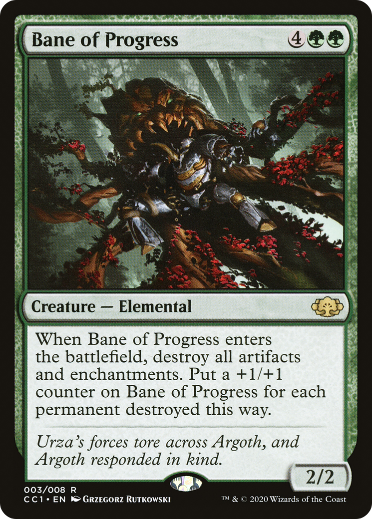 Image of Bane of Progress (CC1-003) - Commander Collection: Green