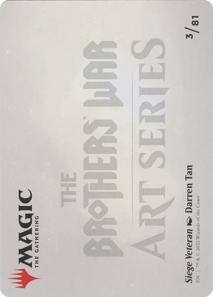 Image of Siege Veteran // Siege Veteran (ABRO-003) - The Brothers' War Art Series (Borderless)